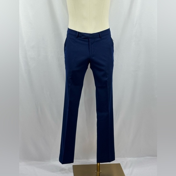 Kenneth Cole REACTION Techni-Cole 3-Piece Suit NWT Blue Pinstripe 30x30 - Picture 3 of 11